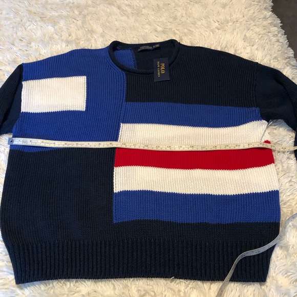 Polo Ralph Lauren Sailboat-Flag Cotton Sweater Limited Edition Size XL - Picture 3 of 7